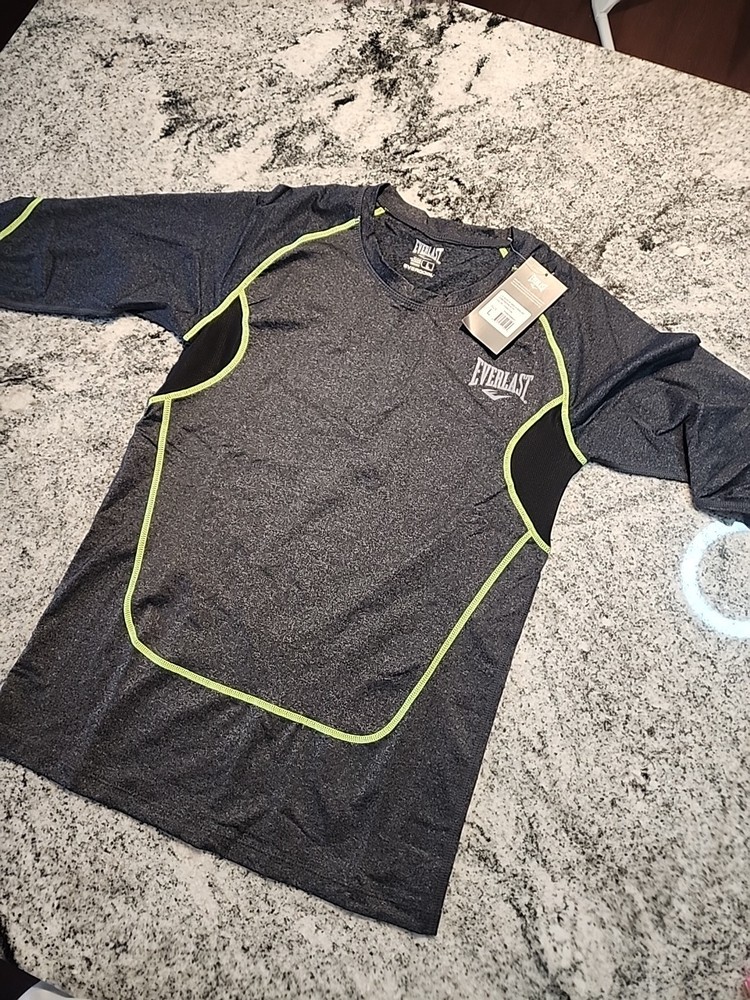 Nwt Everlast Evercool Long Sleeve Shirt Compression Black Large Boxing B17