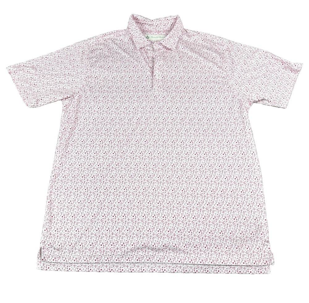 Donald Ross Mens Polo Large Performance Stretch Golf Shirt Athletic