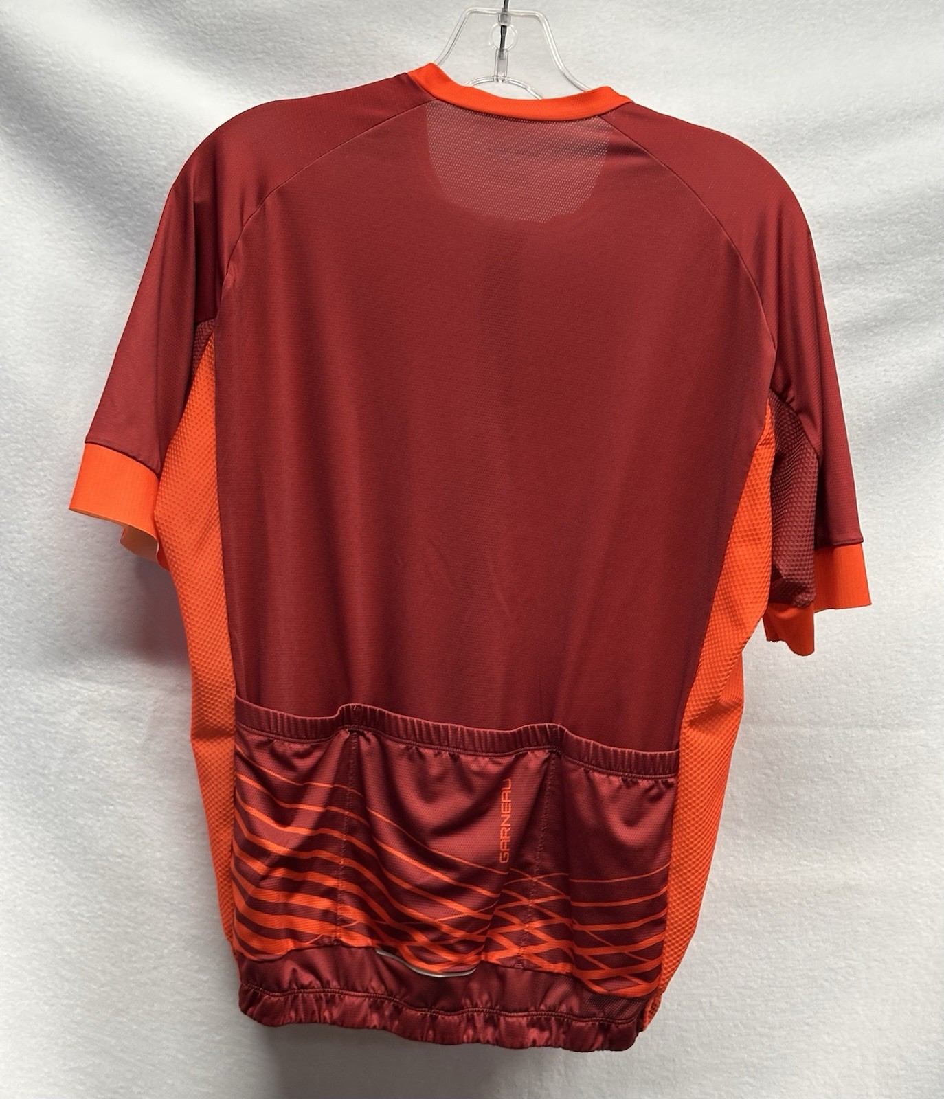 Louis Garneau Men’s Short Sleeve Performance Full Zip Cycling Jersey Large Red gallery