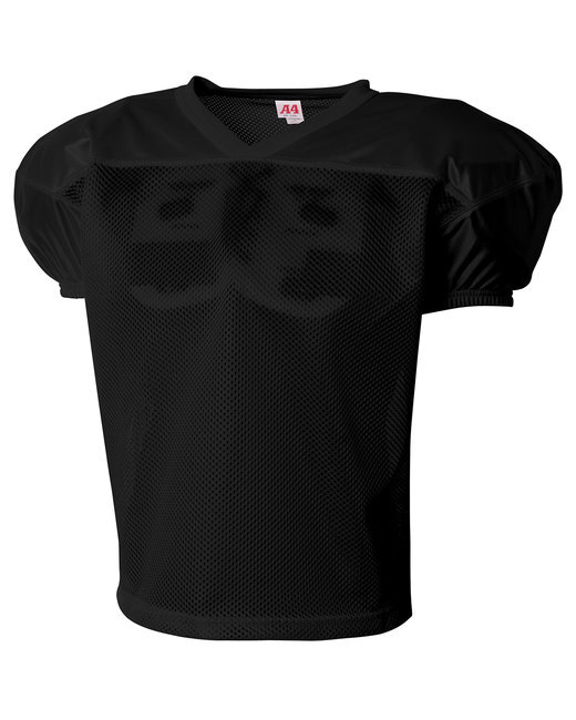 A4 N4260 Mens 100% Polyester Small Porthole Mesh Drills Practice Jersey Tee gallery