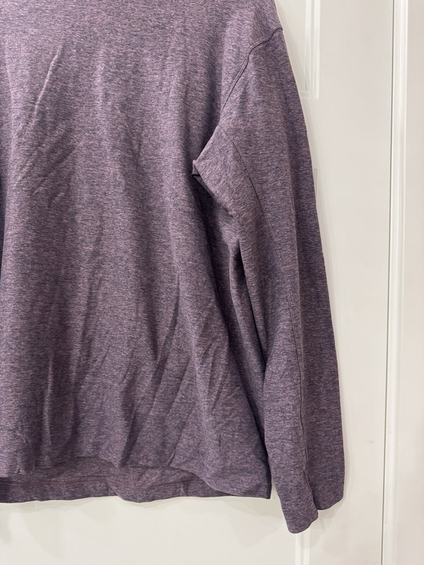 Lululemon Rulu Mock Neck Long Sleeve Shirt Heathered Arctic Plum Size Large gallery