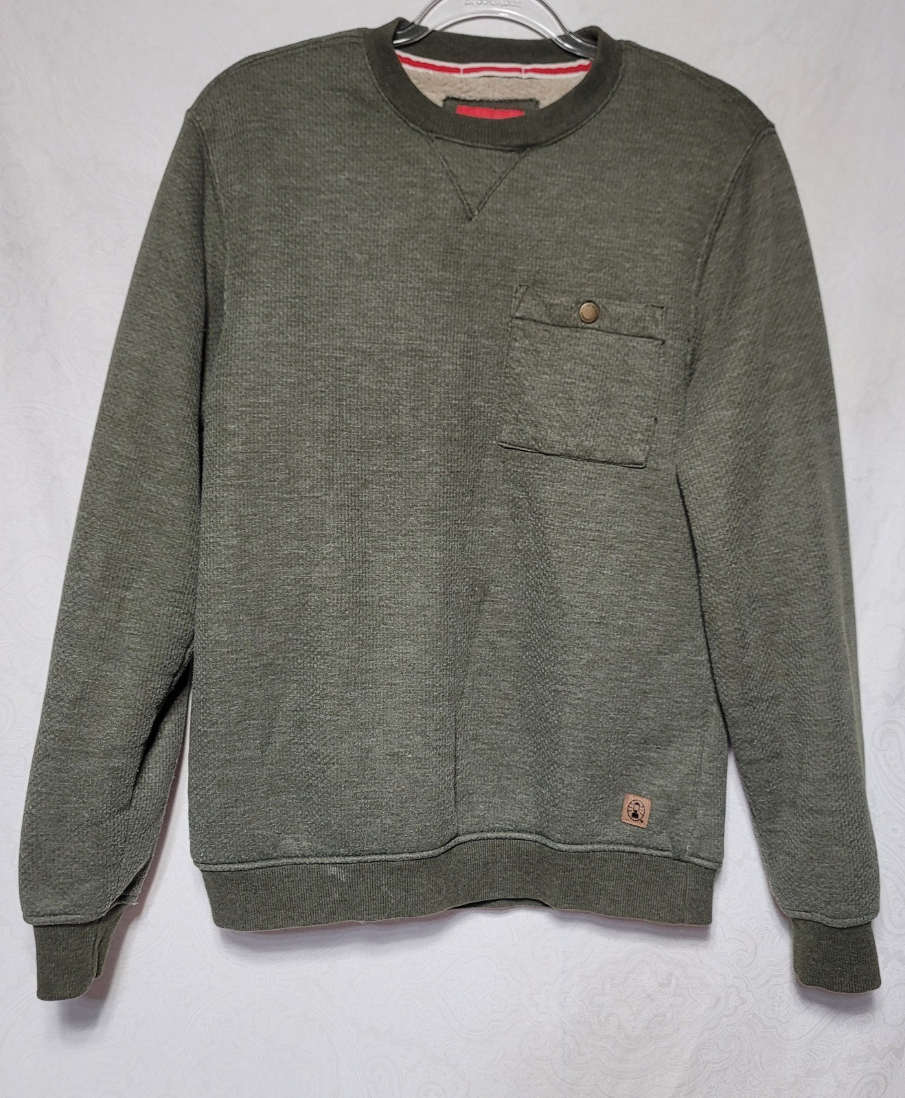 Coleman Men's Green Fleece Lined Shirt Size Small gallery