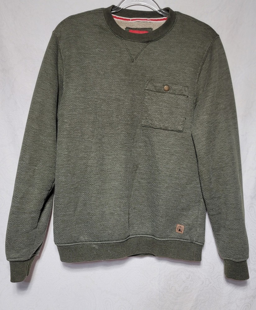 Coleman Men's Green Fleece Lined Shirt Size Small