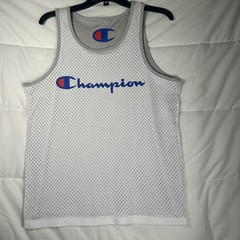 Champion Men’s Reversible Mesh Tank Top Gray/White Men’s Medium SEE MEASUREMENTS