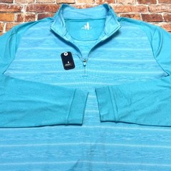 Johnnie-O Bert Performance 1/4 Zip Pullover Baja Mens Size LARGE Striped $128