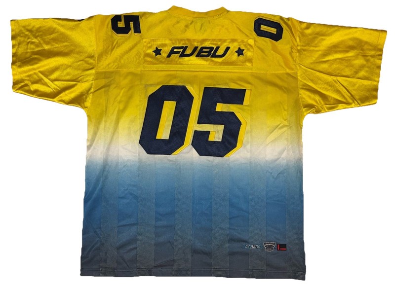 Vintage FUBU All Stars Football Jersey Streetwear 90s Y2K 05 XXL Rare Colorway gallery