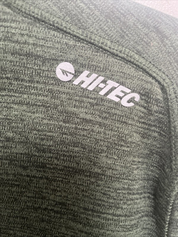 Hi-Tec quarter zip pullover men's size Large, olive green gallery