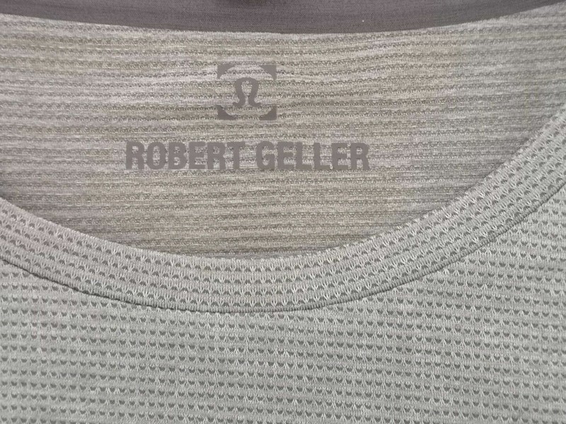 NWT LULULEMON BLTG Grey Yellow Lightweight Take The Moment SS Top Shirt Men's XL gallery