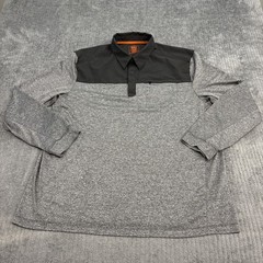 5.11 Tactical Pullover Mens Extra Large 1/4 Snap Long Sleeve Shirt Gray/Black