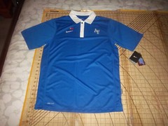 MENS SMALL NIKE NCAA AIR FORCE BLUE/WHITE POLO SHIRT – NWT