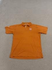 Uniqlo Kei Nishikori Orange Polo Shirt Tennis Men’s China XL USA Large
