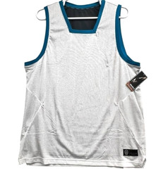 And1 Mens Basketball Tank Top 2XL White Mesh w/ Blue Trim