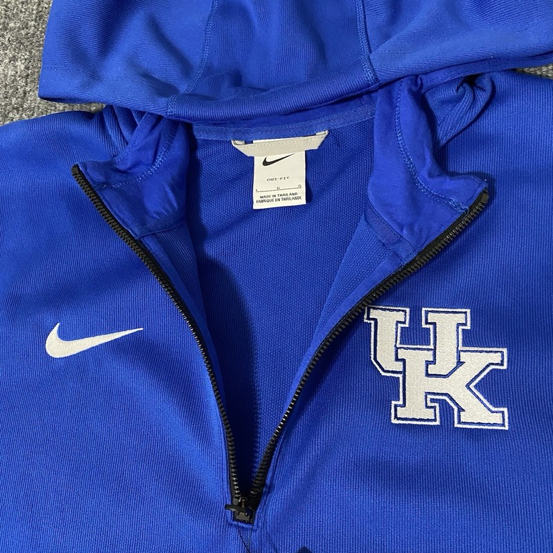 Nike Kentucky Wildcats Sideline Premium 1/4 Zip Hoodie Mens Large NWT gallery