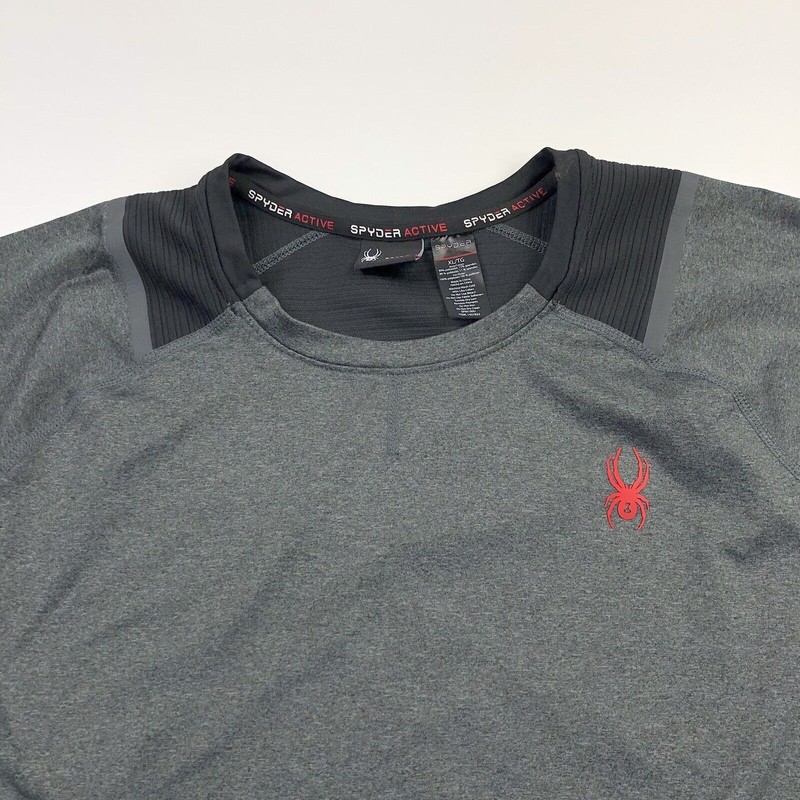 Spyder Active XL Men's Athletic Active Exercise Long Sleeve Shirt MINT Gray gallery