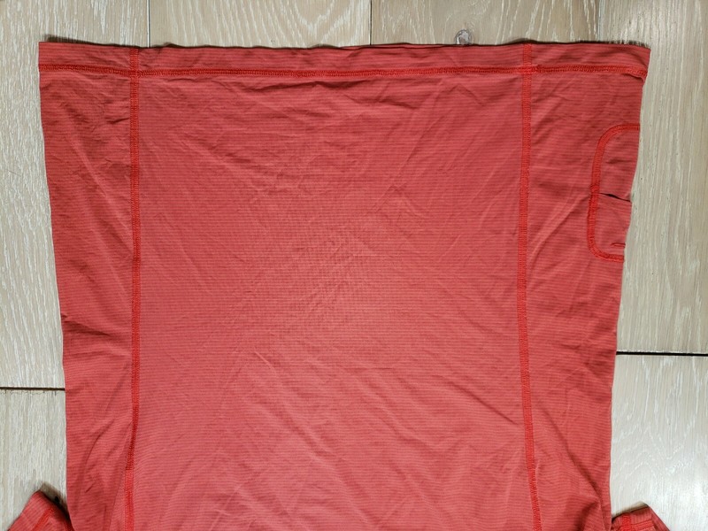 Lululemon Large Gym T Shirt Performance Vent Mesh Panels Stretch Rust Color gallery