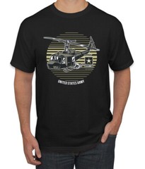 US Army Military Helicopter American Pride Men Graphic Tshirt