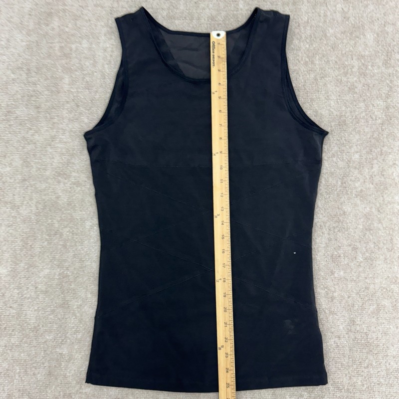 Shein Solid Black Athletic Compression Tank Top Mens Size XL gallery