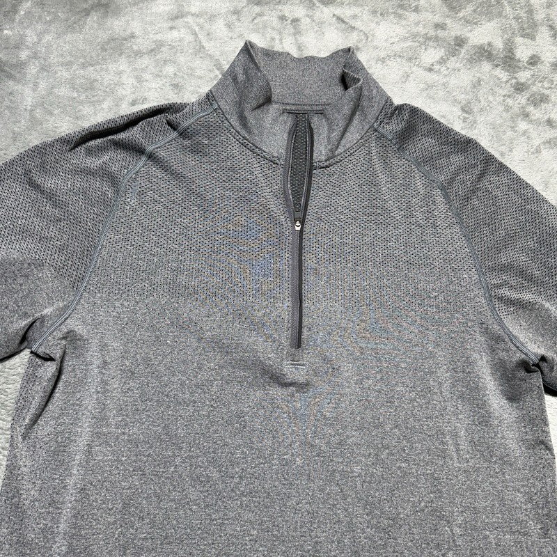 Lululemon Metal Vent Tech 1/2 Zip Pullover Medium Gray Heathered Half Zip Shirt gallery