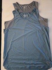 Korsa Mens XL Running Shirts (1 Pair) Blue And Grey