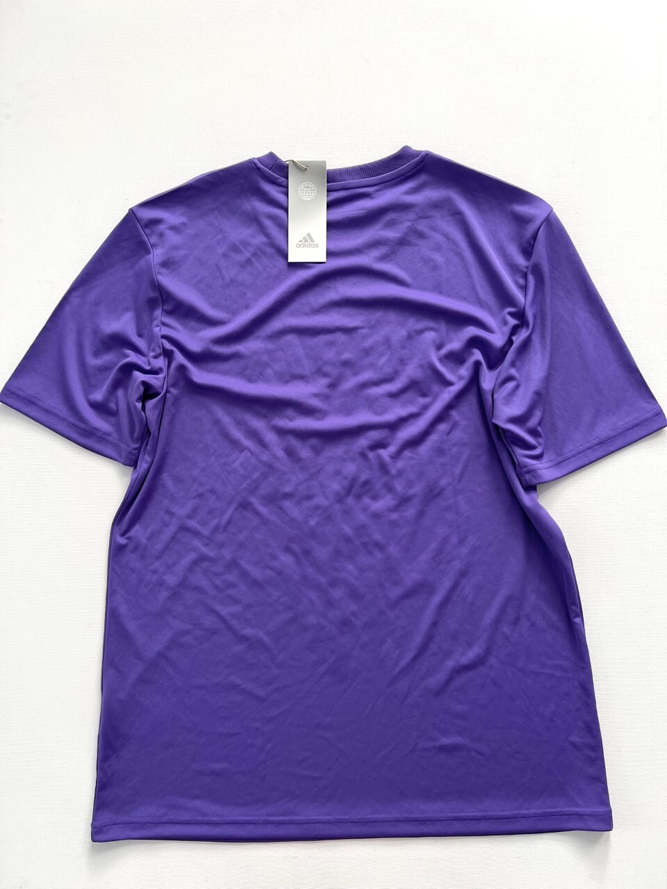 Adidas HA6681 Slogan Logo Graphic Tee Purple Rush ( S ) gallery