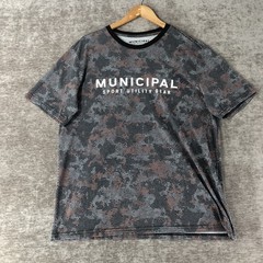 MUNICIPAL Mark Wahlberg Men’s L Graphic T-Shirt Pullover Short Sleeve Spell Out