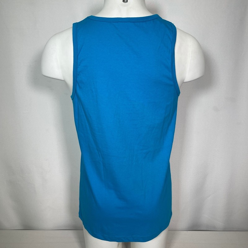 Mandalorian Bounty Hunter Mythosaur Logo Star Wars Blue Tank Top Men's SMALL gallery