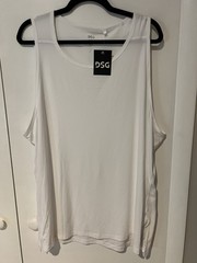 NWT DSG Men’s Tank Top Pure White Size XXL Running Training Gymwear Activewear