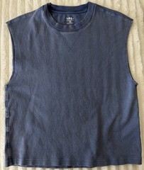 YPB Men’s Blue Sleeveless Pullover Tank Crew Neck Regular Fit Solid Pattern XS