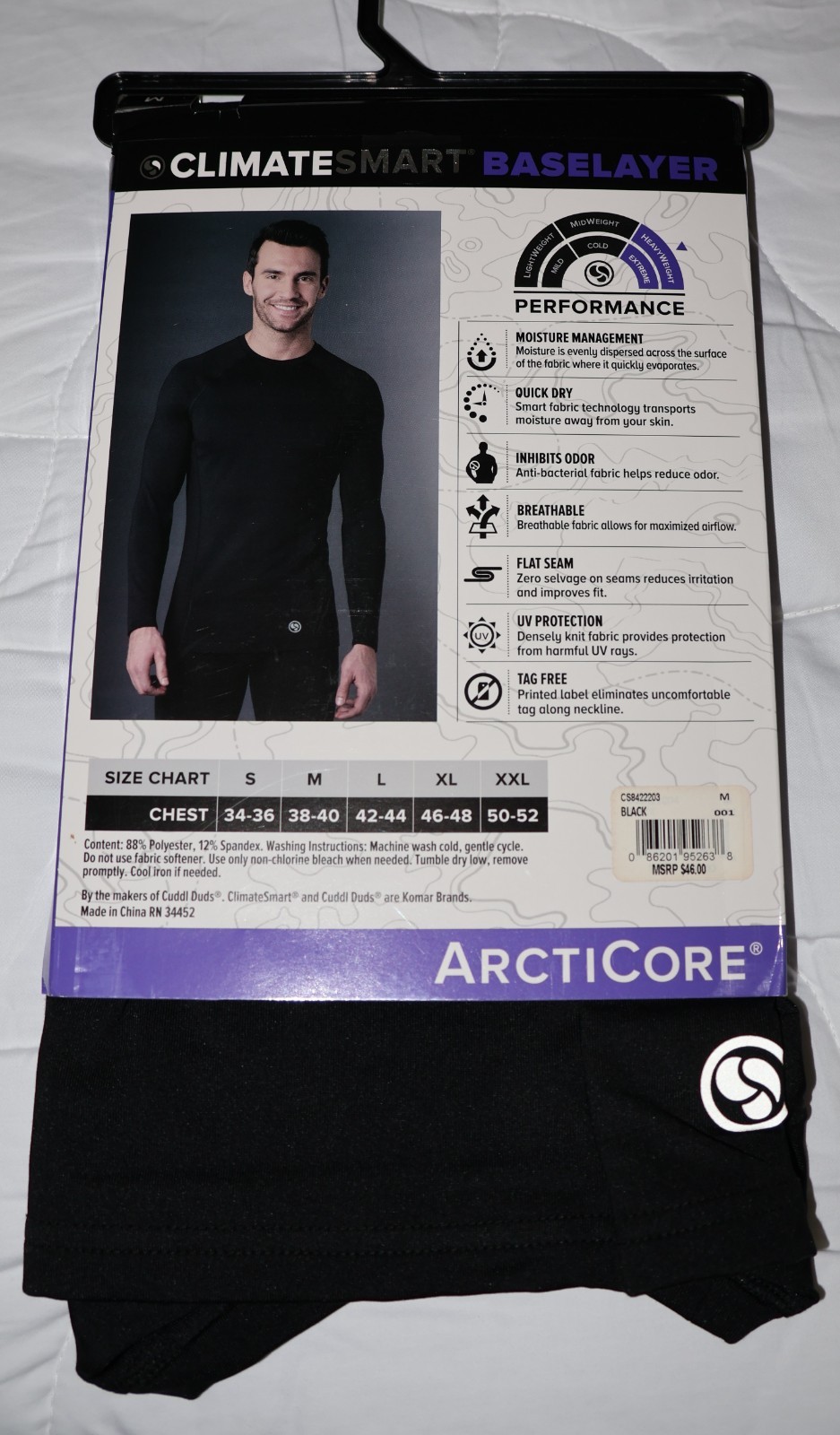 ClimateSmart, ArctiCore Baselayer, Men's, Long Sleeve Crewneck, Heavy, Medium gallery
