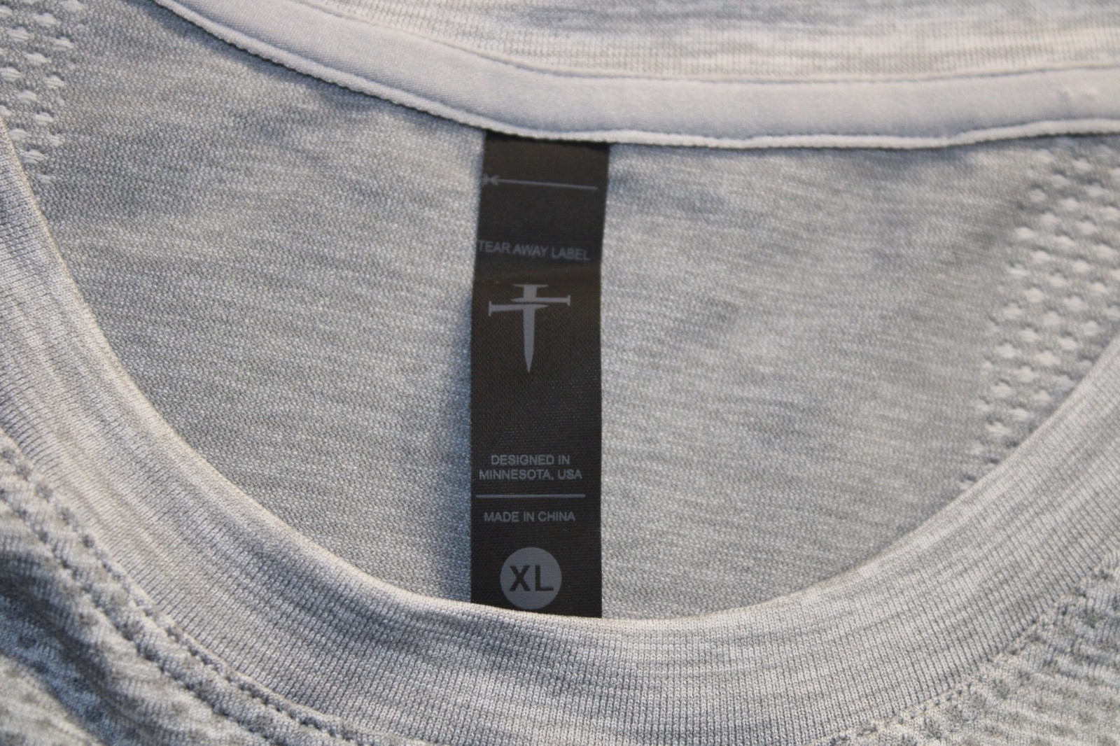 Three Nails Seamless 2.0 Performance Tee Grey Marl Cross Gym Shirt Men's XL gallery
