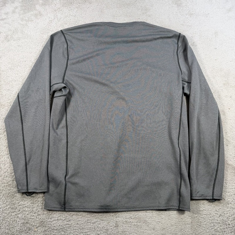 Patagonia Shirt Men Large Grey Midweight Capilene Baselayer Polartec Long Sleeve gallery
