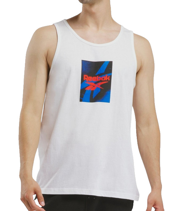 Reebok Men's Graphic Tank-Color:White-SizeLLarge gallery
