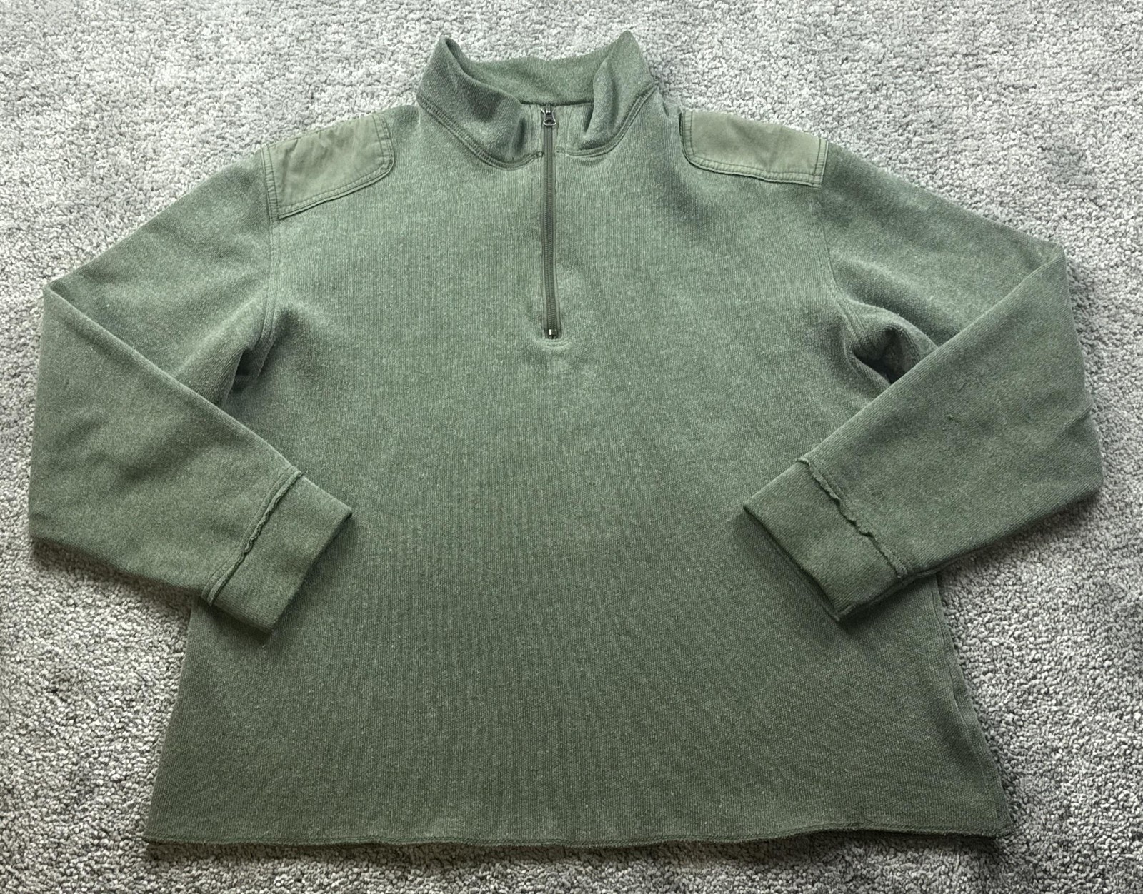 The North Face A5 Series Pullover Mens Large Green 1/4 Zip Fleece Hiking Top gallery