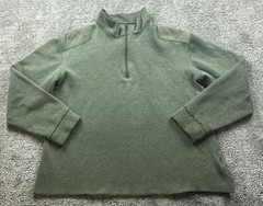 The North Face A5 Series Pullover Mens Large Green 1/4 Zip Fleece Hiking Top