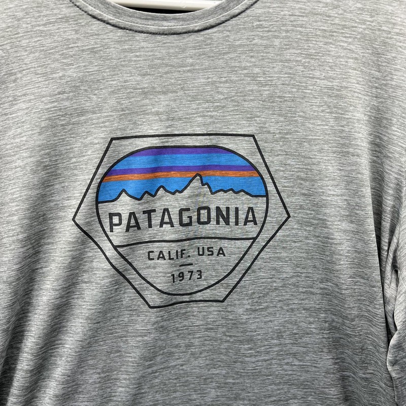 Patagonia Shirt Mens XL Gray Long Sleeve Hiking Capilene Daily Baselayer Outdoor gallery