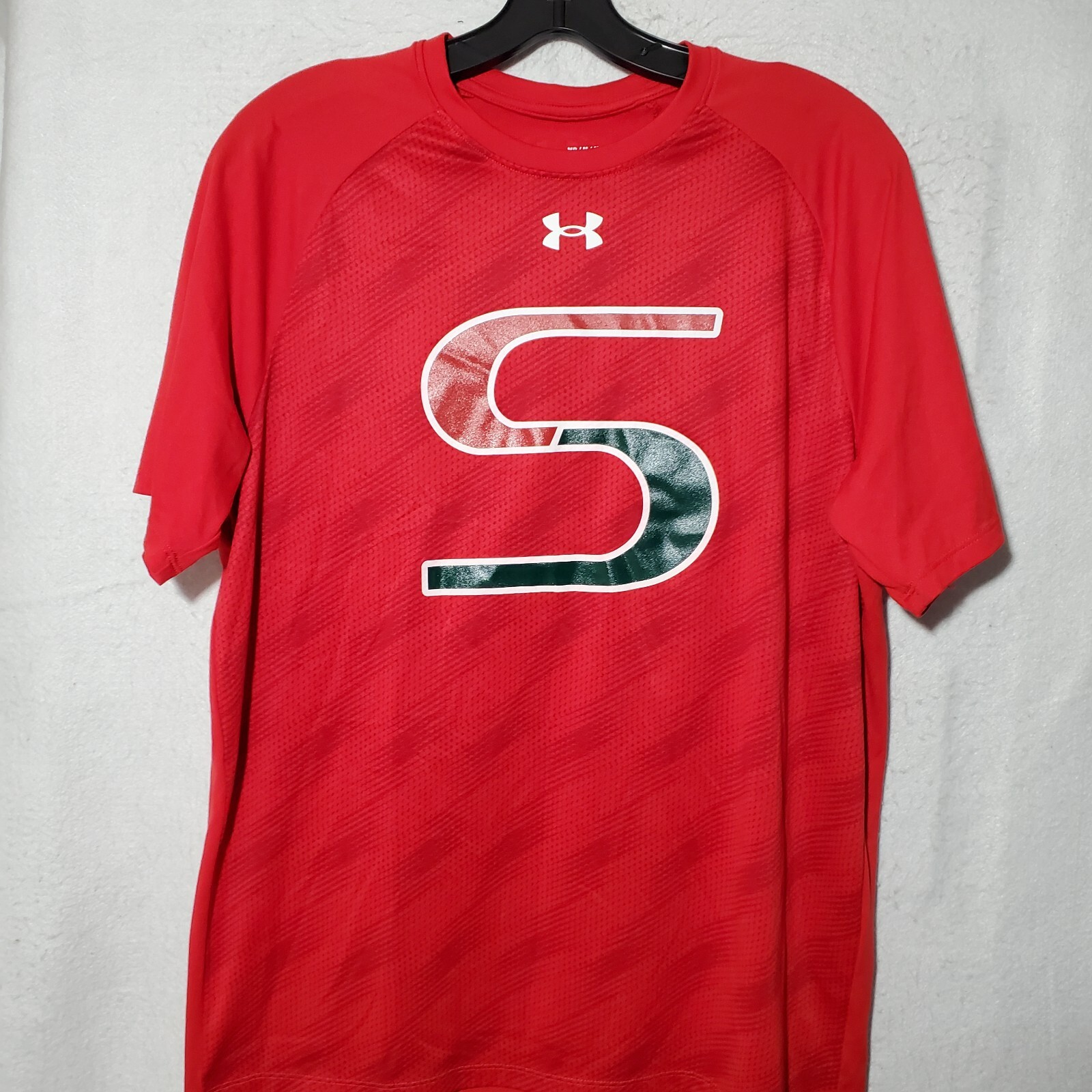 Under Armour Shirt Green Men's Medium Short Sleeve Performance Tee gallery