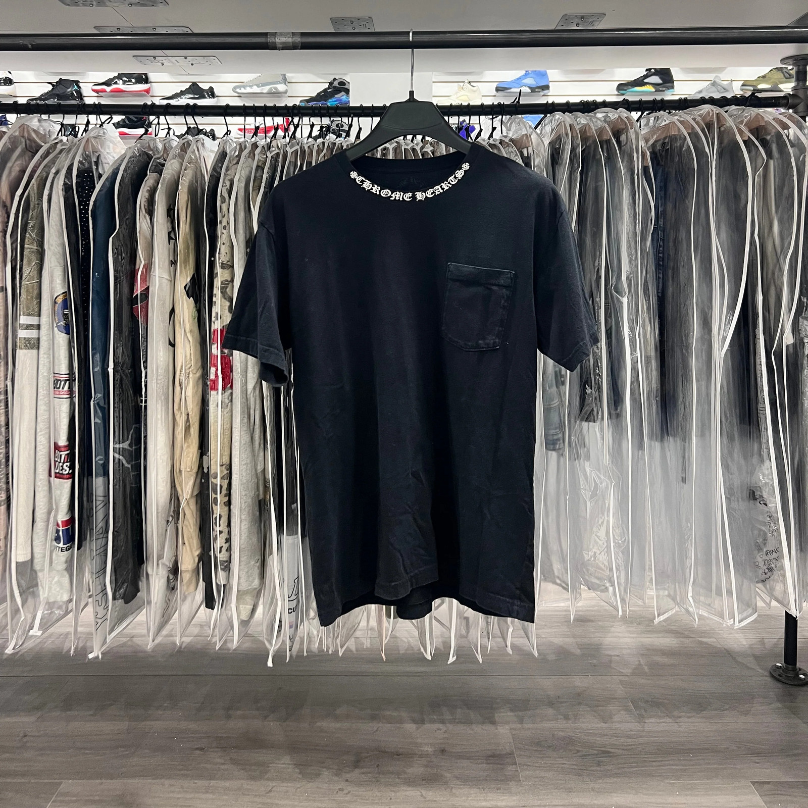 Chrome Hearts Neck Logo Tee Black (Lightly Worn) gallery