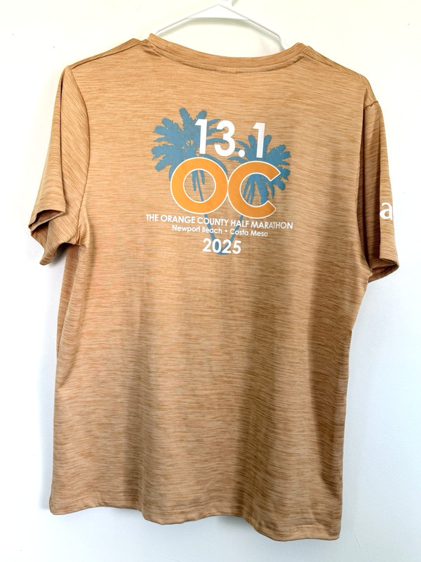 OC Hoag 2025 Orange Half Marathon Short Sleeve Men's Participant Run Shirt Sz M gallery