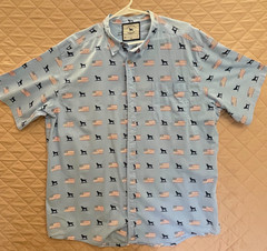 OVER UNDER ~ The Coral Harbor Shirt Men’s Sz XL~ American flag print