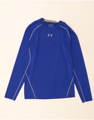 Under Armour Mens Graphic Top Long Sleeve Medium Blue EA09