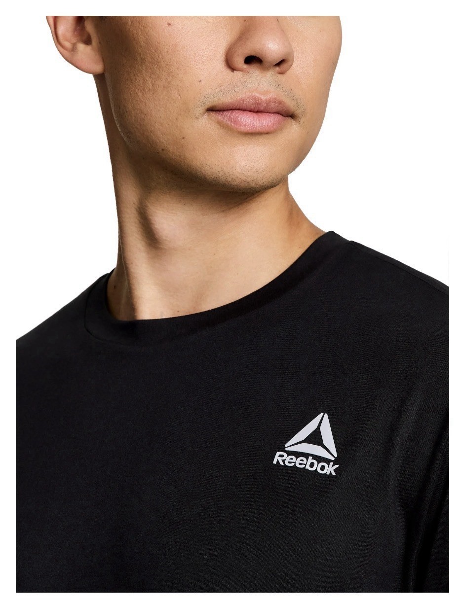 REEBOK Mens Delta Core Short Sleeve Tee Moisture Wicking Navy Sizes S, 2XL, 3XL gallery