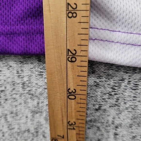 ETHIK Athletics Worldwide Long Sleeve T-Shirt Graphic White Purple Red Mens L gallery
