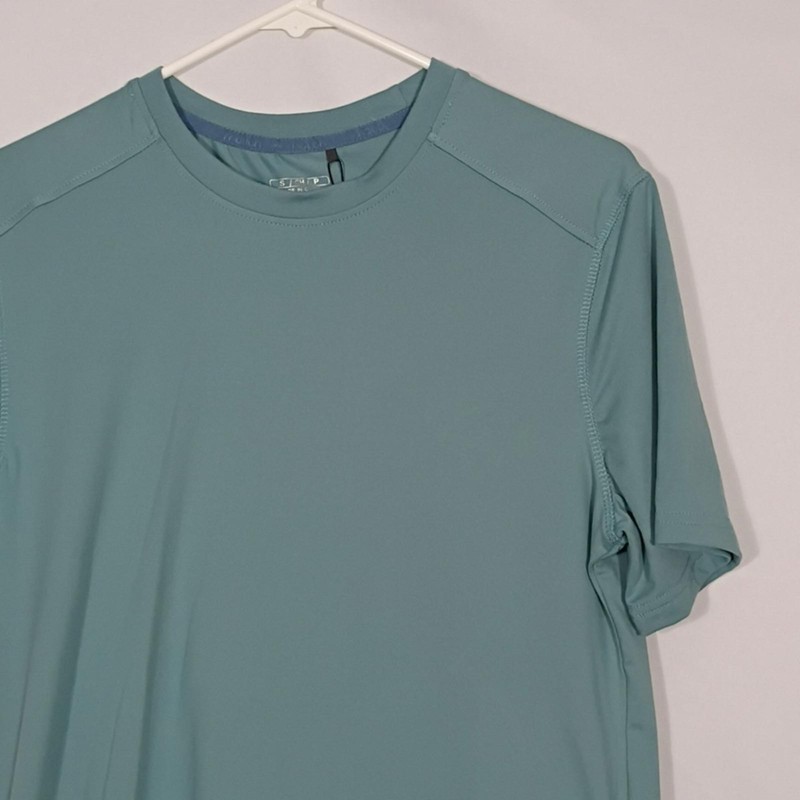 NWT Motion Mineral Blue Cloud Plus Shirt Sleeve Mens Tee Size Small Athleisure gallery
