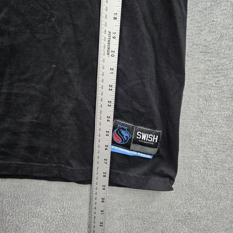 Sacramento Kings Men Shirt XL Black Swiss Authentics Logo Long Sleeve gallery