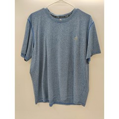Adidas Climalite Mens XL Blue Heather Short Sleeve Performance Training Tee