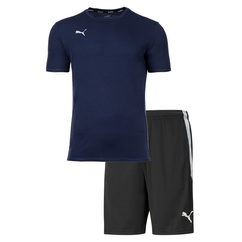 Puma Men's Finisher Set - Training Shorts Short, Functional Shirt Crew Neck Plain... gallery