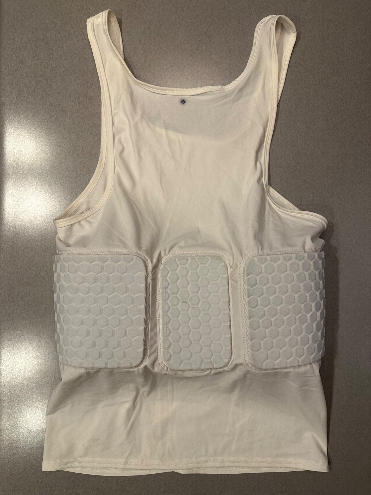 McDavid Men's Padded Compression Tank Top Shirt, Size XL, White gallery