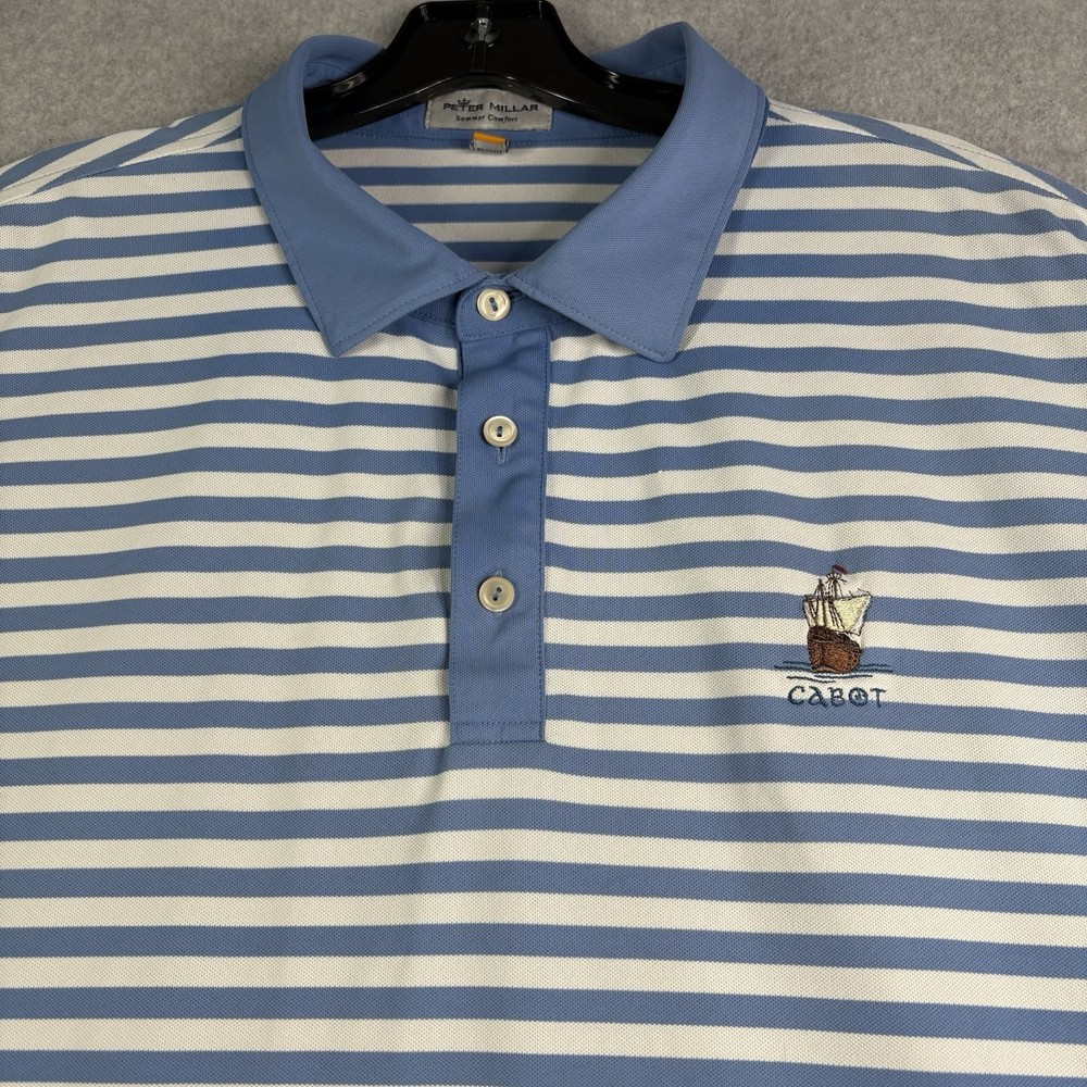Peter Millar Exclusive CABOT Golf Club Polo Shirt Men's 2XL Summer Comfort