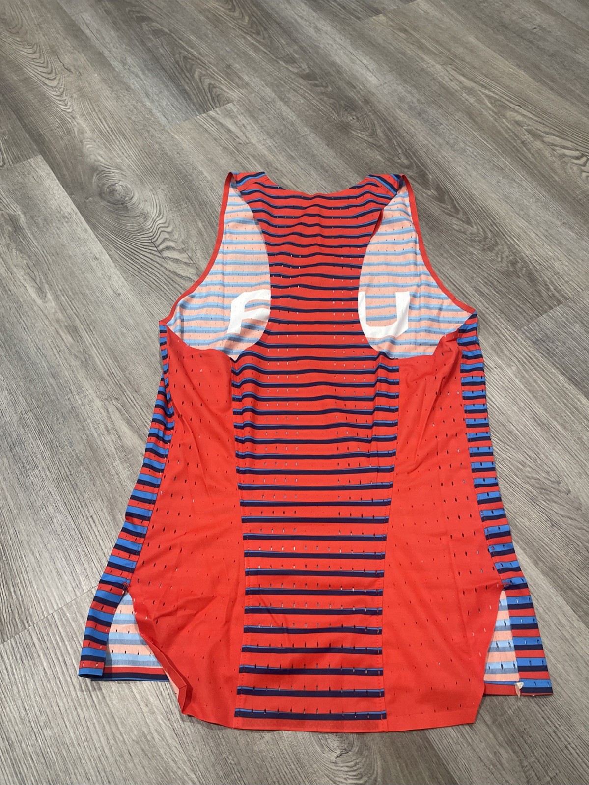Nike Pro Elite Team USA Track & Field Running Red Blue Singlet AO8502-602 SZ S gallery