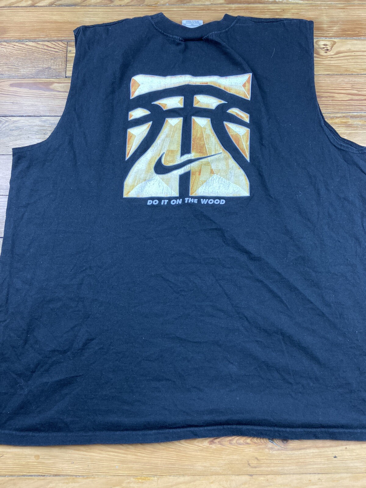 Nike Baller For Life Size XL Do It On The Wood Black Sleeveless Tank Top gallery